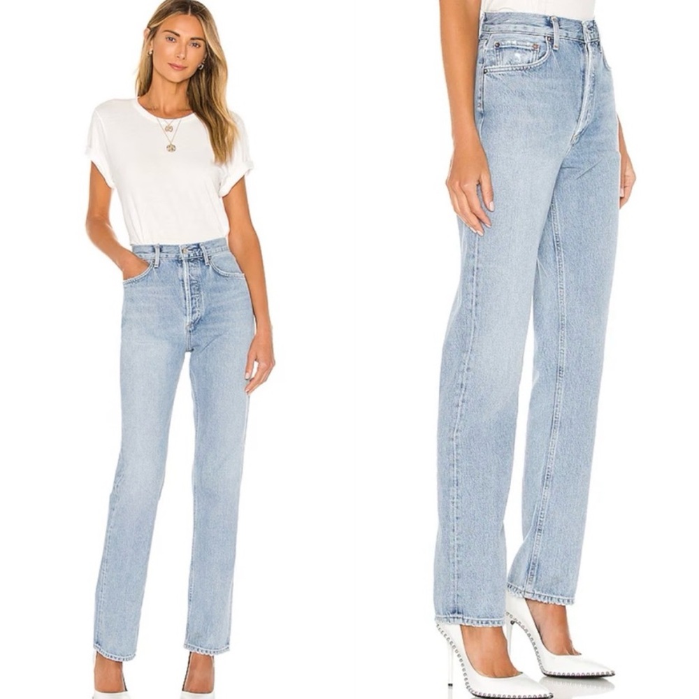 AGOLDE Lana Jeans in Riptide - Picture 2 of 5